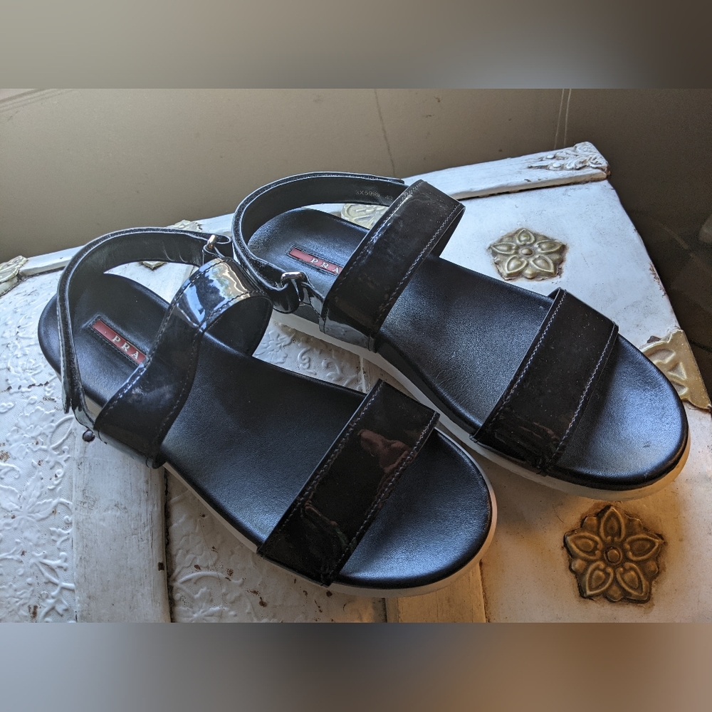 Prada sandals Size 40 Women’s 9 Black Sport